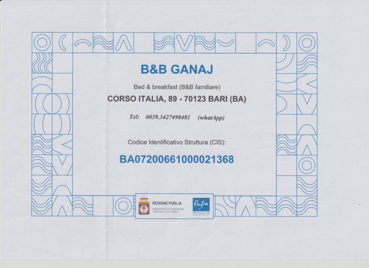 B&B Ganaj La Terrazza Di Ganaj בארי מראה חיצוני תמונה